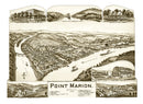 Vintage Map of Point Marion, Pennsylvania 1902
