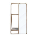 Clothes Hanger With Mirror, Large - Brown by Unique Piece Furniture
