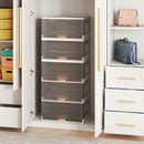 3/4/5/6-Cube Stackable Storage Bins with Detachable Wheels by LJGDeals