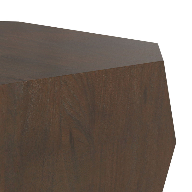 Eisley - Coffee Table With Geometric Design, - Walnut, photo 3 of 10