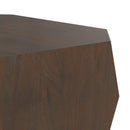 Eisley - Coffee Table With Geometric Design, - Walnut