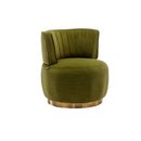 360 Degree Swivel Cuddle Barrel Accent Sofa Chair by Unique Piece Furniture