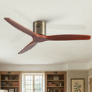 Low Profile Flush Mount Ceiling Fan Without Light by HouseOfZazla
