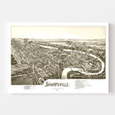 Vintage Map of Sharpsville, Pennsylvania 1901