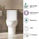 1.1/1.6 GPF Tornado Flush One-Piece Toilet with Comfort Chair Seat by HouseOfZazla