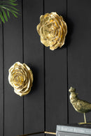 Rose Hanging Wall Accents (Set of 2) - Gold by Unique Piece Furniture