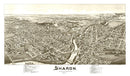 Vintage Map of Sharon, Pennsylvania 1901