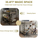 Ethan - Bunk Bed With Desk, Charging Station, Storage Shelves by Unique Piece Furniture