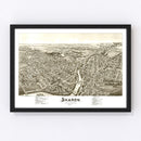 Vintage Map of Sharon, Pennsylvania 1901