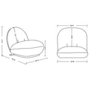 Edina - Lounge Accent Chair - White by HouseOfZazla