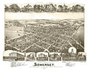 Vintage Map of Somerset, Pennsylvania 1900