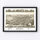Vintage Map of Somerset, Pennsylvania 1900
