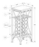 Home Bar Wine Rack – Black by HouseOfZazla