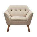 Modern Lounge Chair With Button Tufting