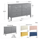 Franklin - 6 Drawer Dresser by Unique Piece Furniture