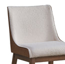 Ginny - Boucle Velvet Side Chair (Set of 2) - Walnut by HouseOfZazla