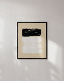 Black beige brushstrokes