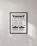 Funny bathroom rules