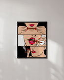 Black rolling pop art