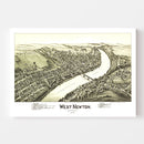 Vintage Map of West Newton, Pennsylvania 1900