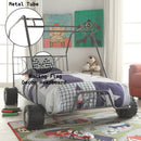 Xander - Twin Go Kart Bed - Gunmetal by HouseOfZazla