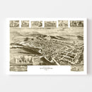 Vintage Map of Williamsburg, Pennsylvania 1906