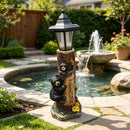 Solar-Powered Bear Welcome Statue by HouseOfZazla