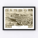 Vintage Map of Williamsburg, Pennsylvania 1906