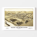 Vintage Map of Wilson & Mendelssohn, Pennsylvania 1902