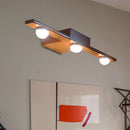 GobekUsa Modern Black/White Linear Vanity Light Fixture - 3 Lights - Metal Wall Lighting - Warm/White Light - Over Mirror