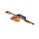 GobekUsa Modern Black/White Linear Vanity Light Fixture - 3 Lights - Metal Wall Lighting - Warm/White Light - Over Mirror