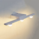 GobekUsa Modern Black/White Linear Vanity Light Fixture - 3 Lights - Metal Wall Lighting - Warm/White Light - Over Mirror