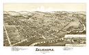 Vintage Map of Zelienople, Pennsylvania 1901