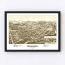 Vintage Map of Zelienople, Pennsylvania 1901