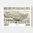 Vintage Map of Chestertown, Maryland 1907