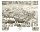 Vintage Map of Chestertown, Maryland 1907