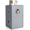 2-tier Litter Hidden Cat House With Anti-toppling Device by LJGDeals