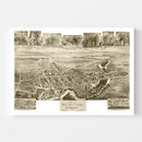 Vintage Map of Elkton, Maryland 1907