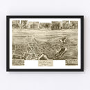 Vintage Map of Elkton, Maryland 1907