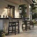 HDPE Bar Height Adirondack Chair with Cup Holder