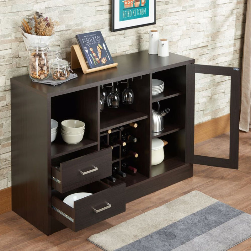 Hazen - 33" Wine Cabinet - Espresso, photo 3 of 7