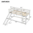 Durable Bunk Bed With Convertible Slide And Ladder