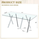 Dining Table With Transparent Surface by Unique Piece Furniture