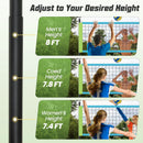 Portable Outdoor Volleyball Net Set Heavy-Duty Volleyball Net System by LJGDeals