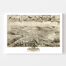 Vintage Map of Lonaconing, Maryland 1905