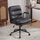 Mid Back Ergonomic Office Chair with Reclining Back and Wheels by HouseOfZazla