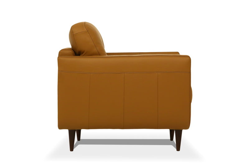 Radwan Camel Leather Sofa (Assembled), photo 4 of 5