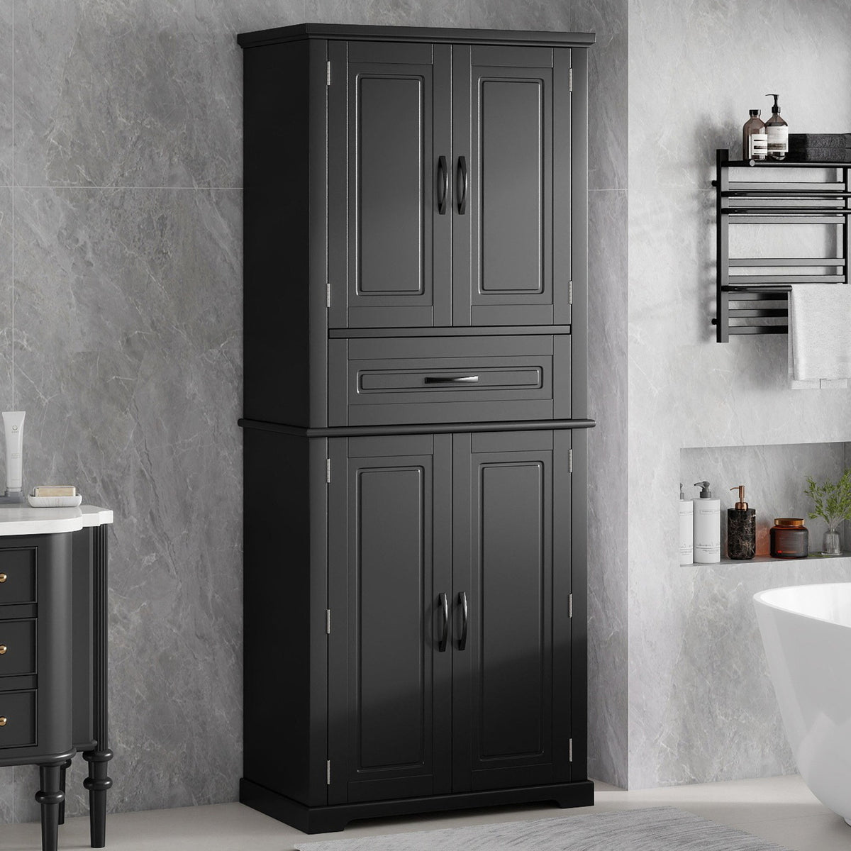 Bathroom Storage Cabinet with Multi-Functional Storage Space, photo 3 of 10