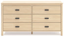 Cabinella - Six Drawer Dresser - Tan