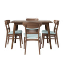 5 Piece Dining Set With Ergonomic Chairs by HouseOfZazla